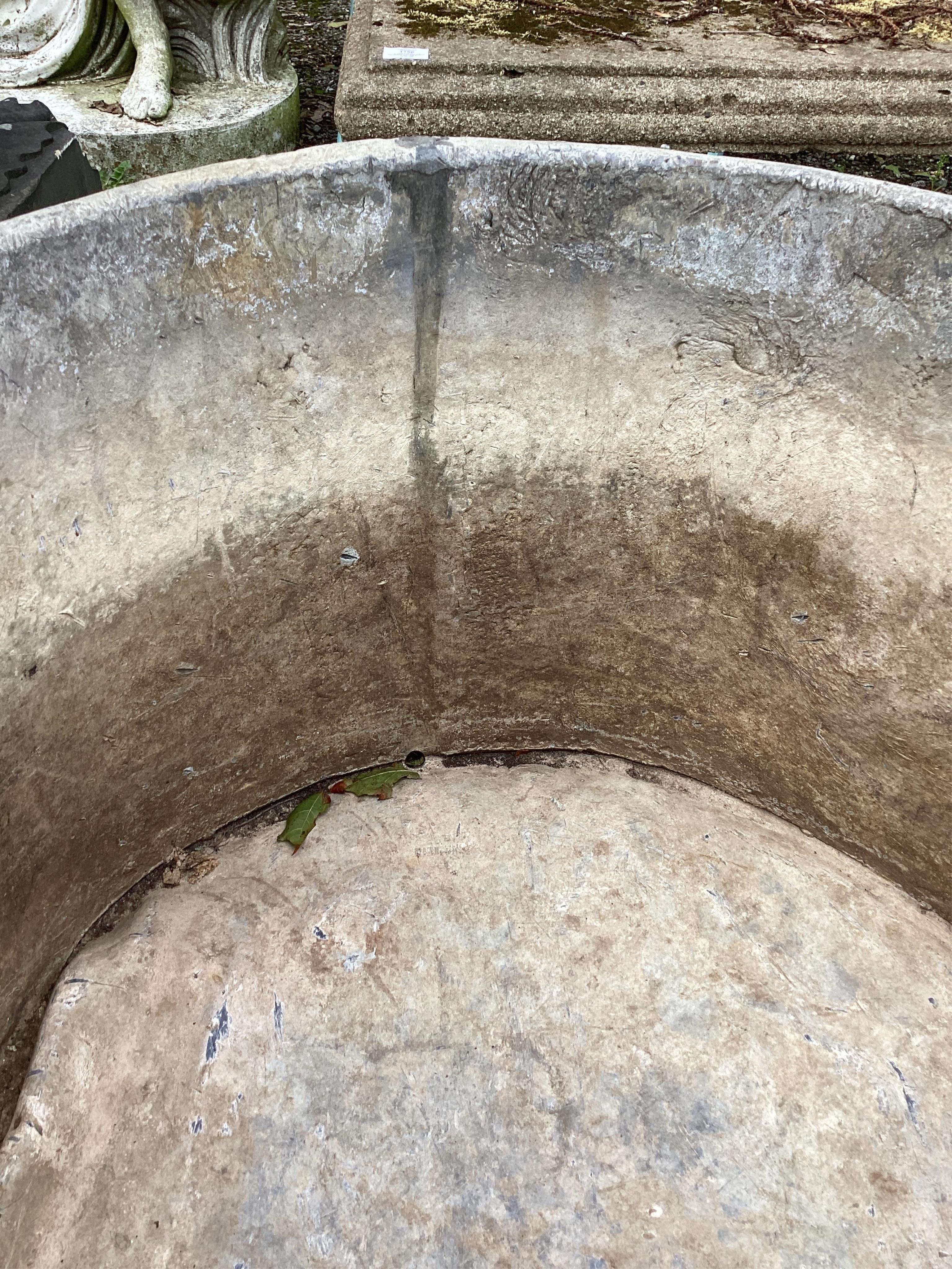 A pair of George III lead planters, dated 1769, width 67cm, height 88cm